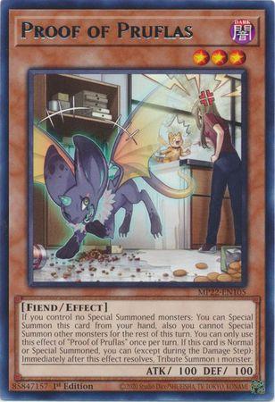 Proof of Pruflas MP22-EN105 YuGiOh 2022 Tin of the Pharaoh's Gods Mega Pack
