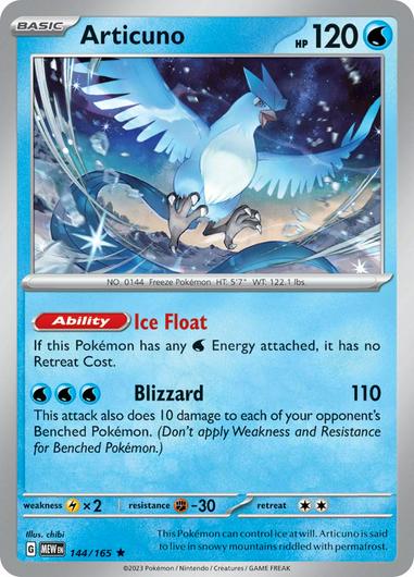 Articuno #144 Cover Art
