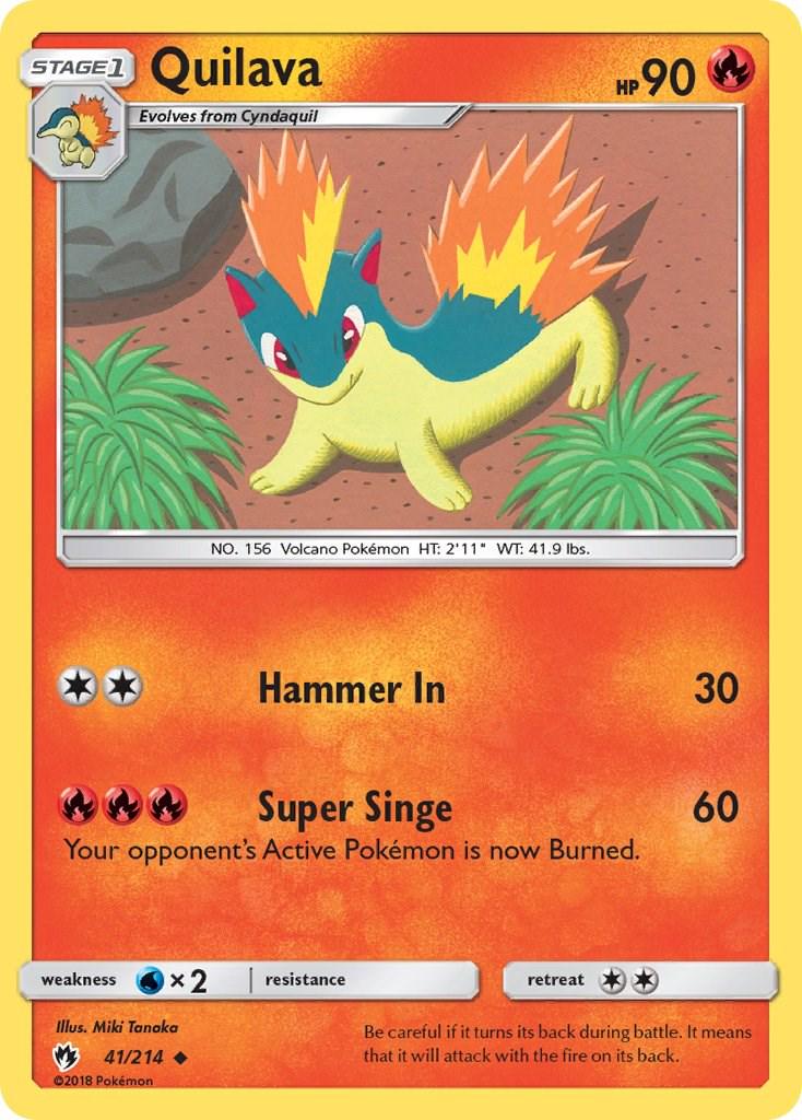 Quilava #41 Pokemon Lost Thunder