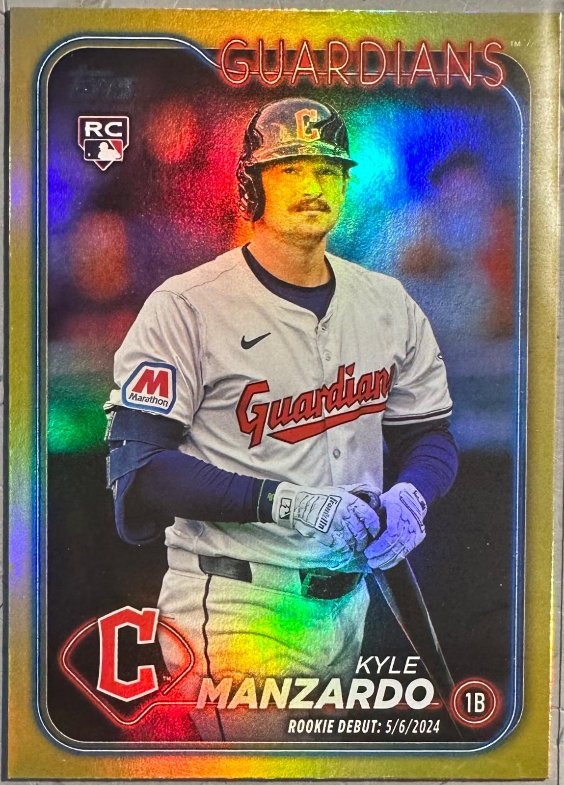 Kyle Manzardo [Gold Rainbow Foil] #US337