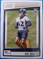 Nik Bonitto #317 Prices [Rookie] | 2022 Panini Score | Football Cards