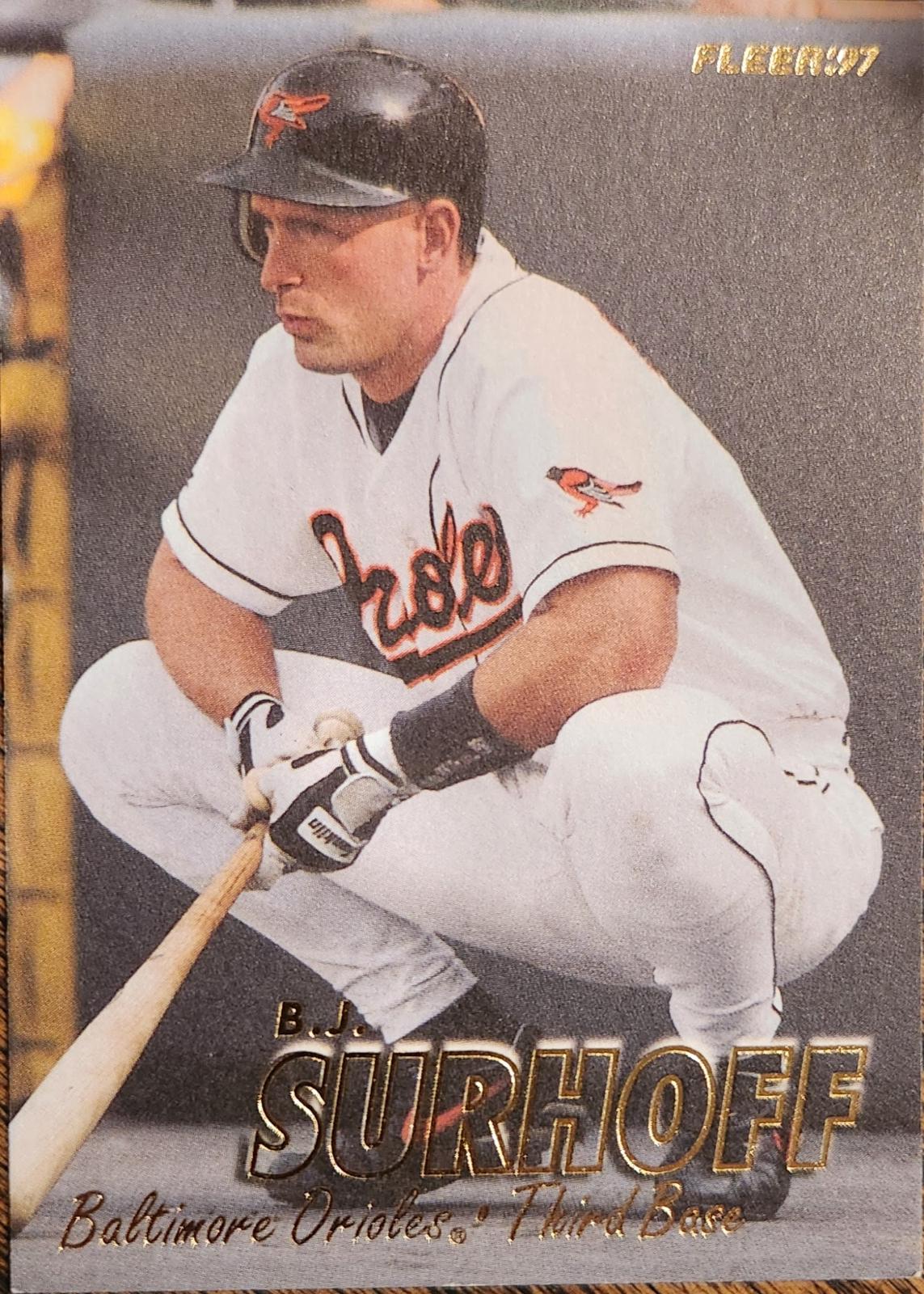 B. J. Surhoff #14 Baseball Cards 1997 Fleer