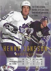Back | Kenny Jonsson Hockey Cards 1995 SkyBox E Motion