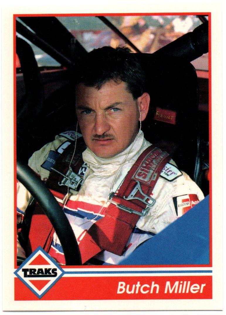 Butch Miller #45 Racing Cards 1992 Traks NASCAR