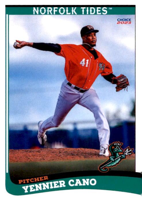 Yennier Cano #5 2023 Choice Norfolk Tides Baseball