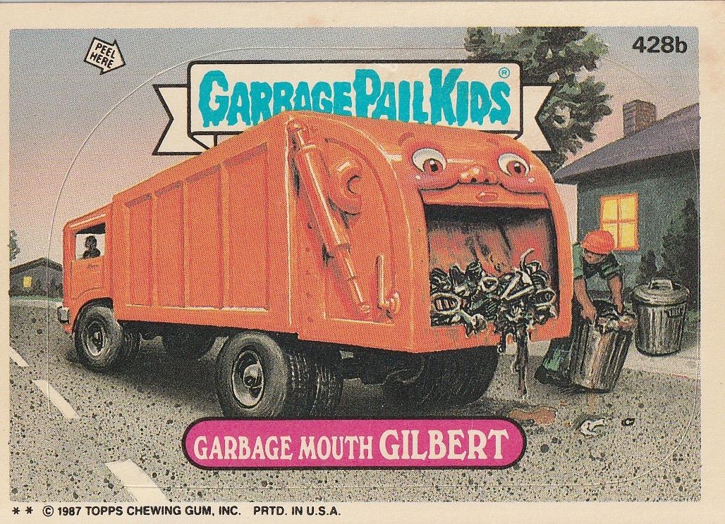 Garbage Mouch GILBERT #428b 1987 Garbage Pail Kids