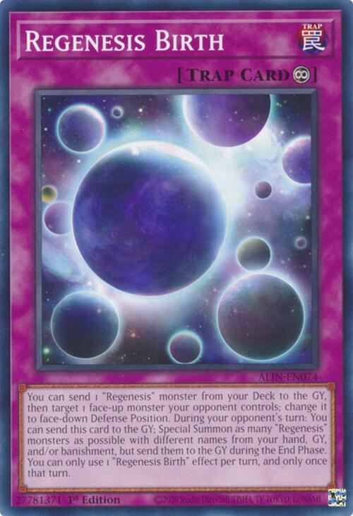 Regenesis Birth ALIN-EN074 YuGiOh Alliance Insight