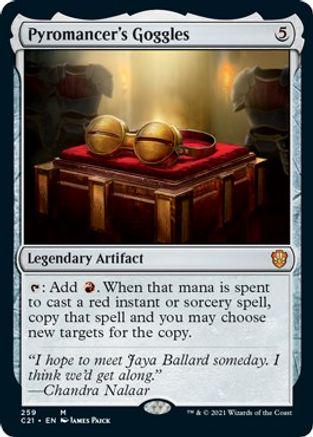 Pyromancer's Goggles Magic Commander 2021