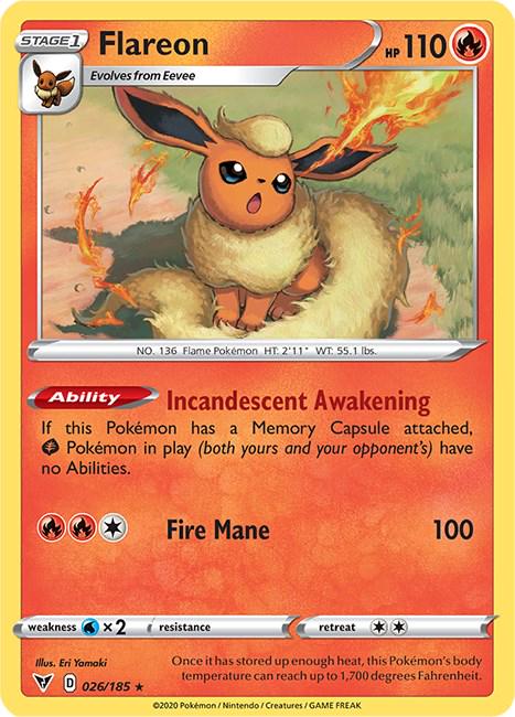 Flareon #26 Pokemon Vivid Voltage