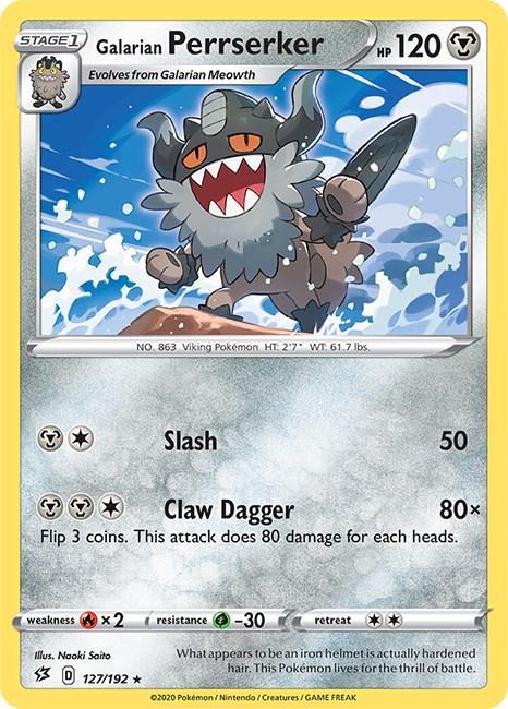 Galarian Perrserker #127 Pokemon Rebel Clash