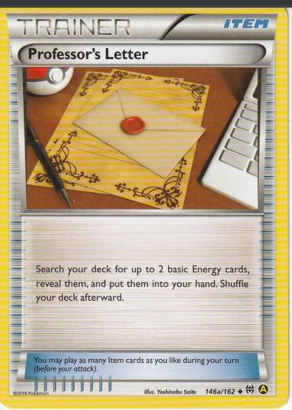 Professor's Letter #146a Pokemon BREAKthrough