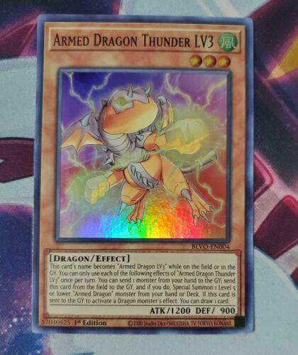 Armed Dragon Thunder LV3 BLVO-EN004 YuGiOh Blazing Vortex