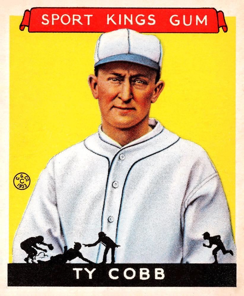 Ty Cobb #1 Baseball Cards 1933 Sport Kings