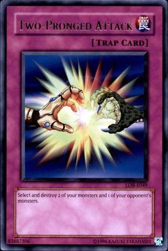 Two-Pronged Attack LOB-E049 YuGiOh Legend of Blue Eyes White Dragon
