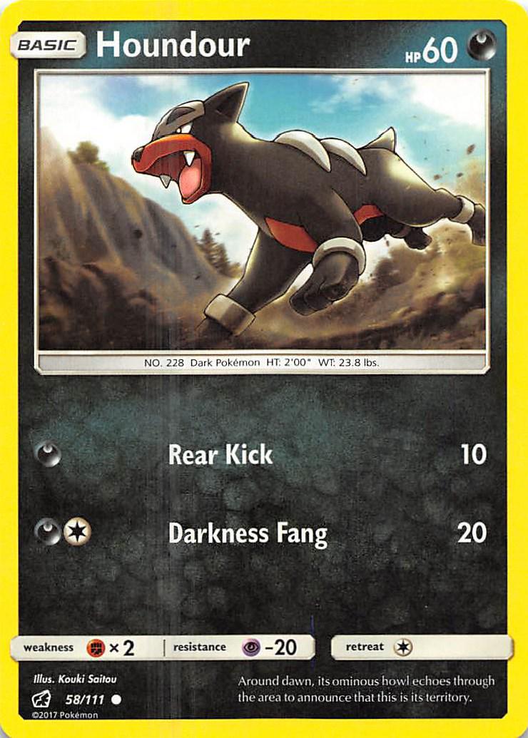Houndour #58 Pokemon Crimson Invasion
