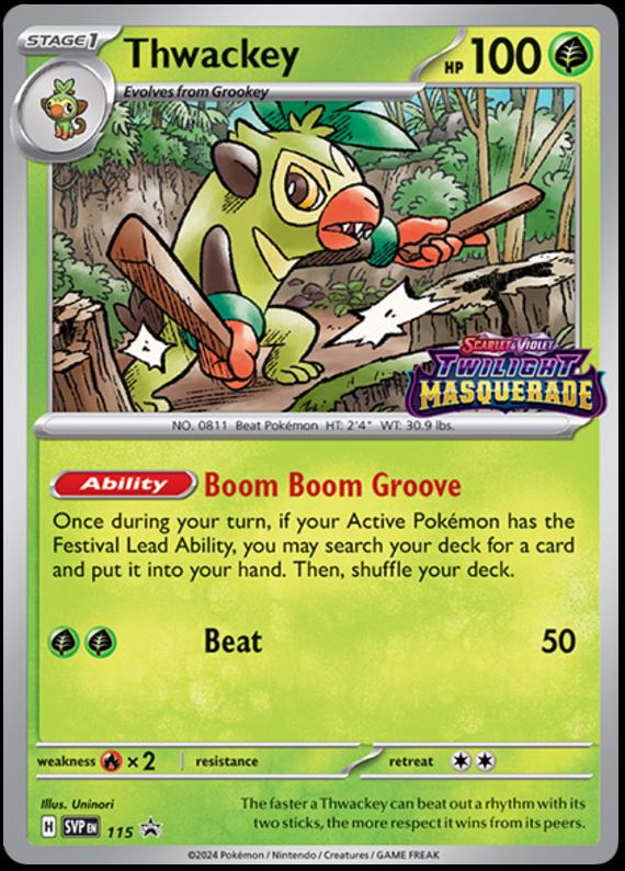 Thwackey #115 Pokemon Promo