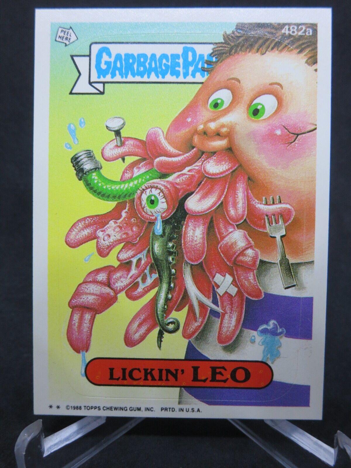 Lickin' LEO #482a 1988 Garbage Pail Kids