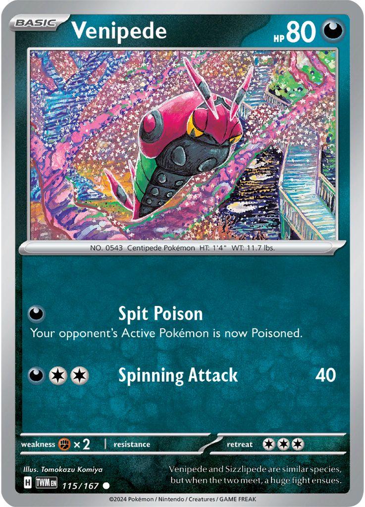 Venipede #115 Pokemon Twilight Masquerade