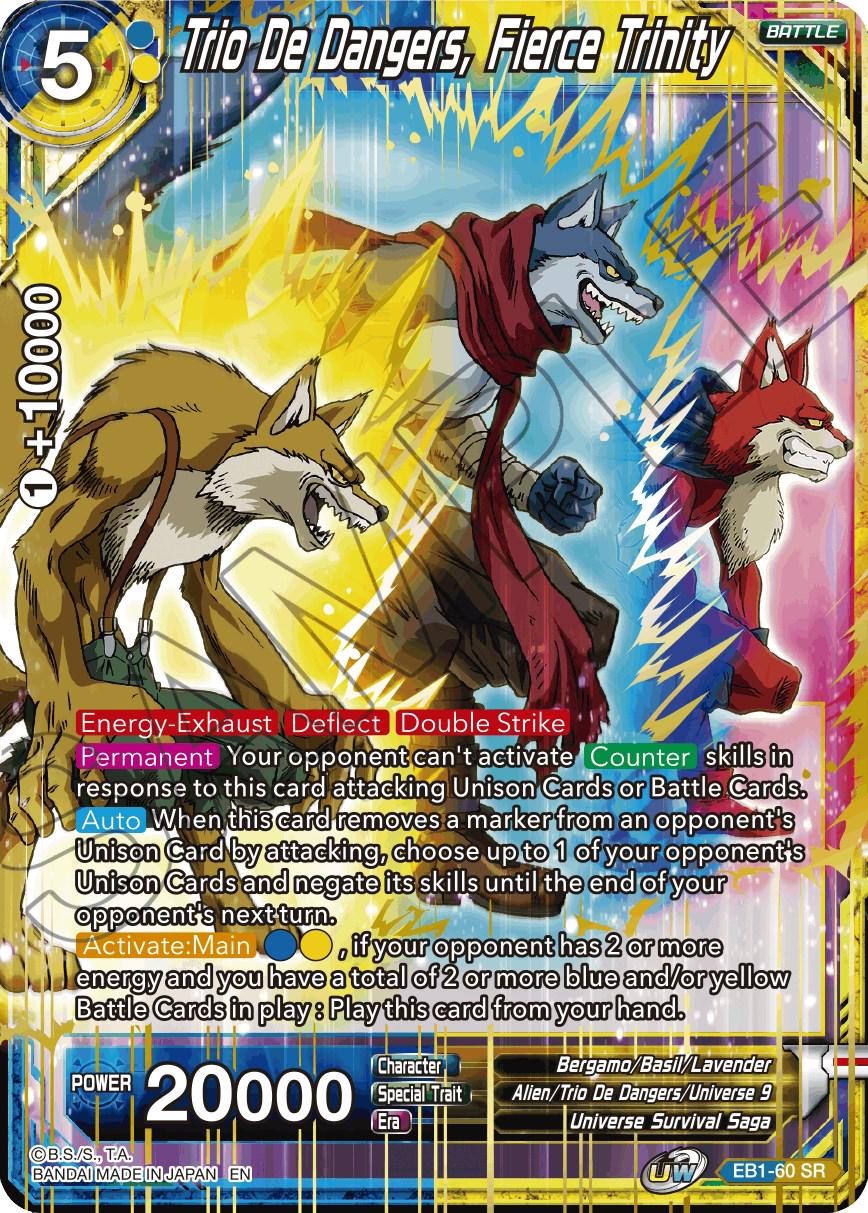 Trio De Dangers, Fierce Trinity EB1-60 Dragon Ball Super Battle Evolution Booster