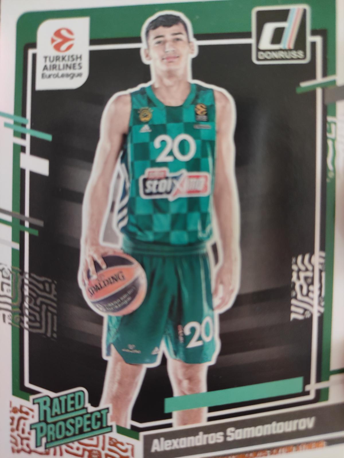 Alexandros Samontourov #160 2023 Panini Donruss Euroleague Basketball