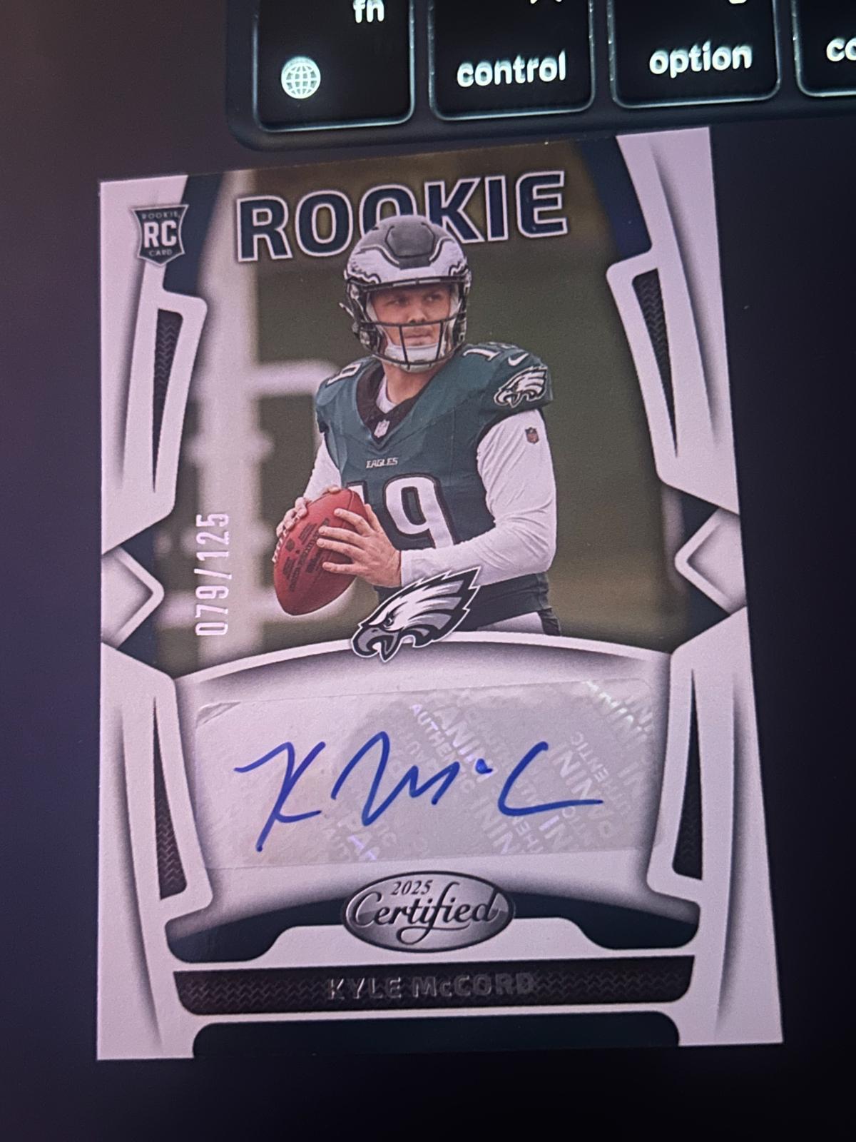 Kyle McCord #RSI-KMD 2025 Panini Certified Rookie Signature Football