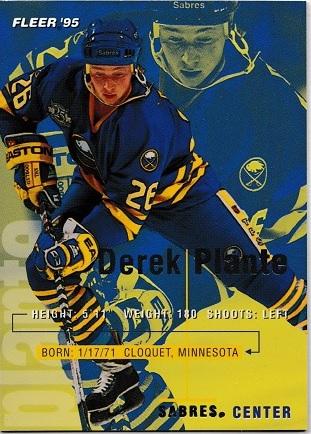 Derek Plante #26 Hockey Cards 1994 Fleer