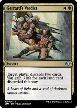 Gerrard's Verdict #190 Magic Dominaria Remastered
