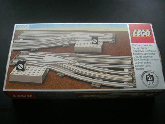 Left and Right Manual Points with Electric Rails #7856 LEGO Train