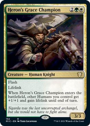 Heron's Grace Champion #152 Magic Midnight Hunt Commander
