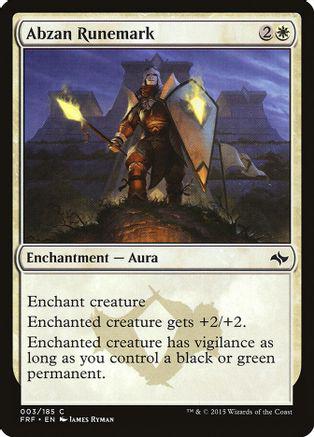 Abzan Runemark #003 Magic Fate Reforged
