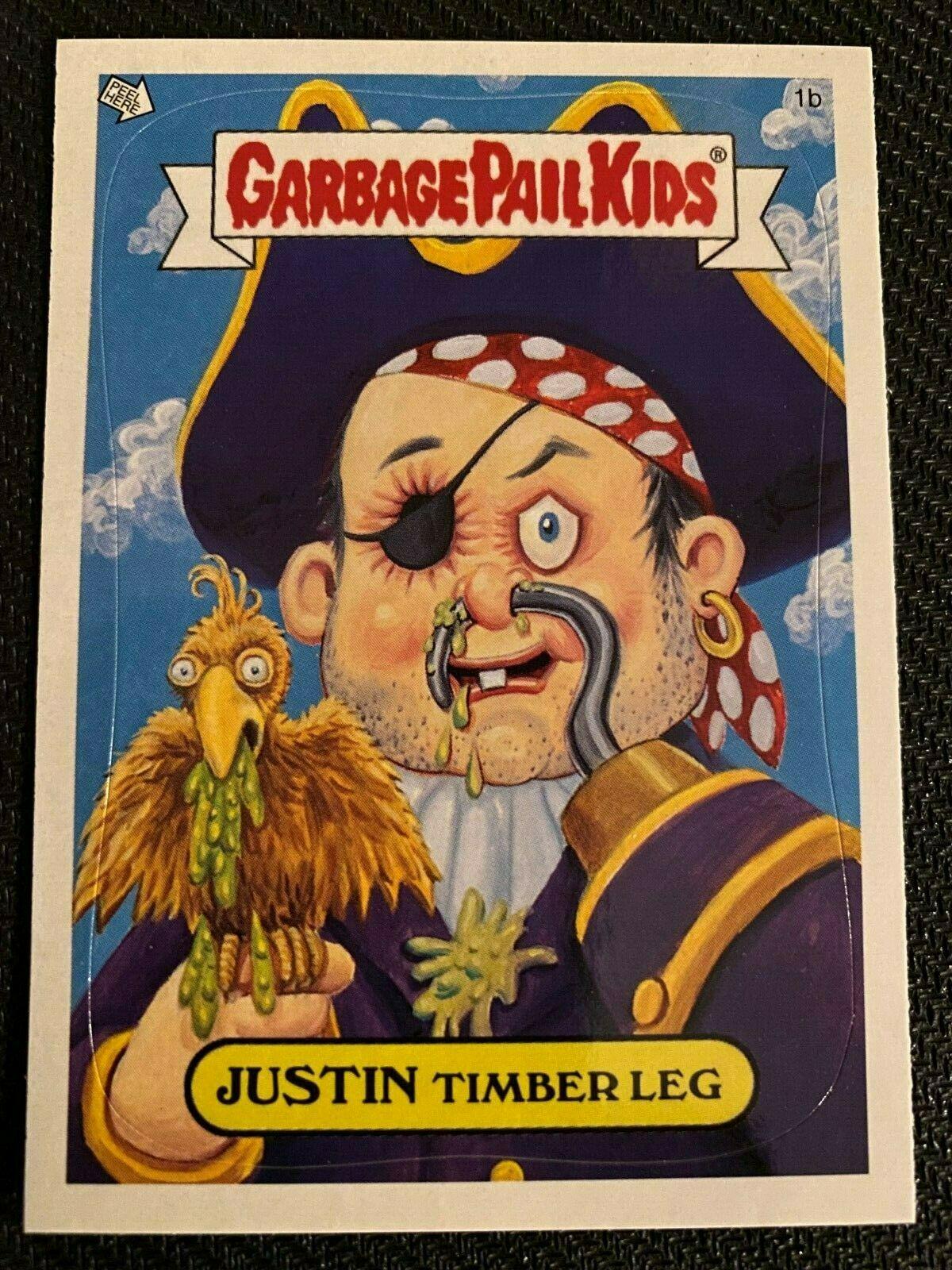 JUSTIN Timber Leg #1b 2004 Garbage Pail Kids