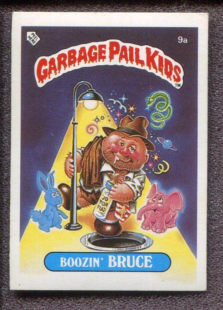 Boozin' BRUCE #9a Garbage Pail Kids 1985 Mini