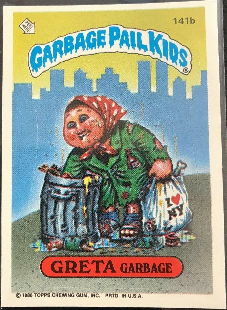 GRETA Garbage #141b 1986 Garbage Pail Kids
