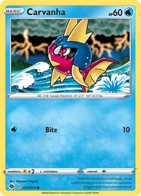 Carvanha #11 Pokemon Champion's Path