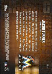 Back | Jacob Turner Baseball Cards 2013 Topps Chasing the Dream