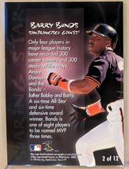 Back | Barry Bonds Baseball Cards 1997 Fleer Soaring Stars