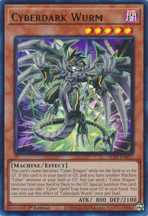 Cyberdark Wurm ALIN-EN027 YuGiOh Alliance Insight