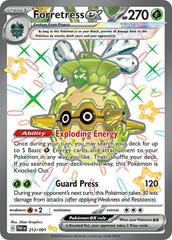 Forretress ex #212 Prices | Pokemon Paldean Fates | Pokemon Forretress ex #212 Prices | Pokemon Paldean Fates | Pokemon