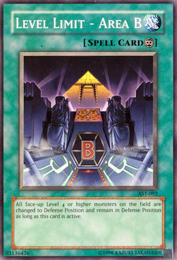 Level Limit - Area B AST-092 YuGiOh Ancient Sanctuary