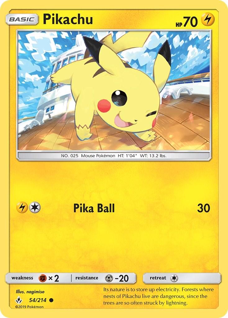 Pikachu #54 Pokemon Unbroken Bonds