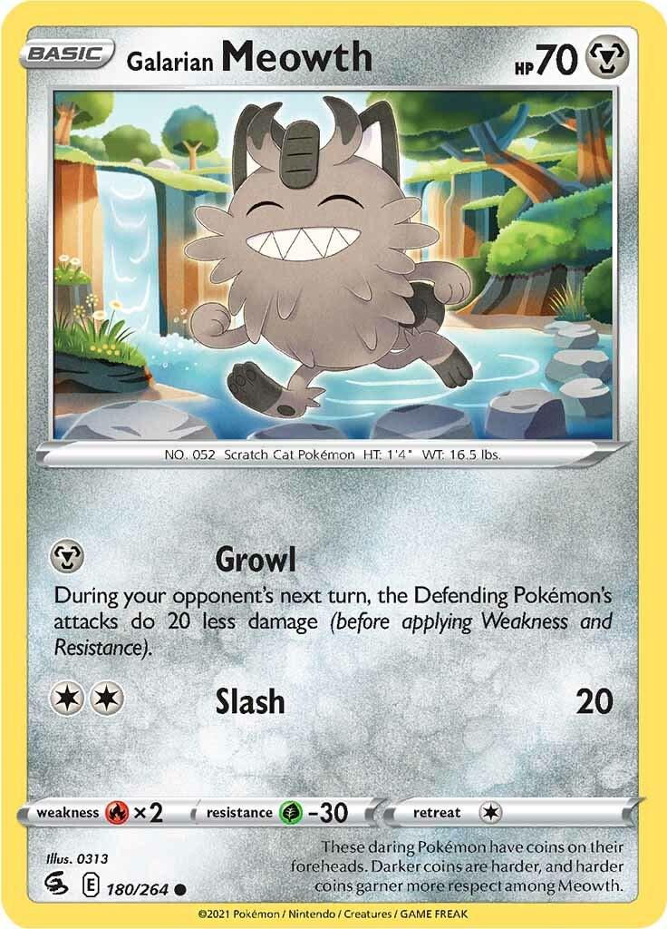 Galarian Meowth #180 Pokemon Fusion Strike