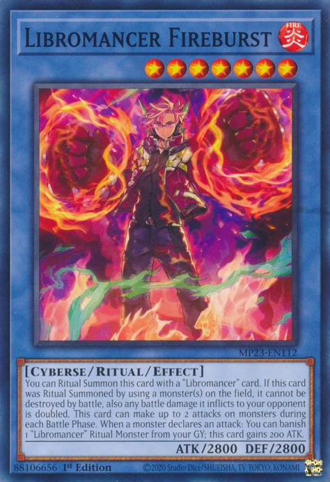 Libromancer Fireburst MP23-EN112 YuGiOh 25th Anniversary Tin: Dueling Heroes Mega Pack