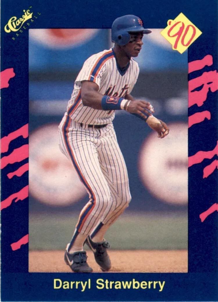 Darryl Strawberry #33 Baseball Cards 1990 Classic