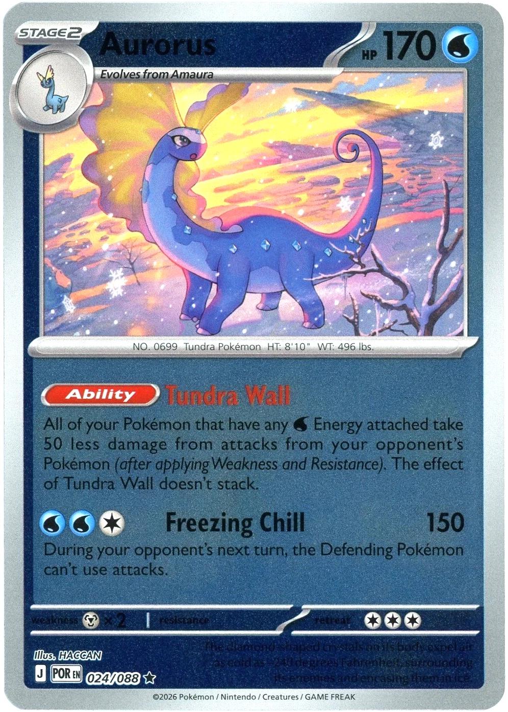 Aurorus [Reverse Holo] #24 Prices | Pokemon Perfect Order