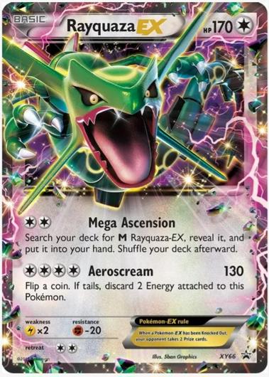 Rayquaza EX #XY66 Cover Art