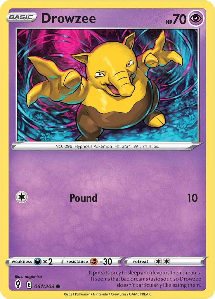 Drowzee #61 Pokemon Evolving Skies