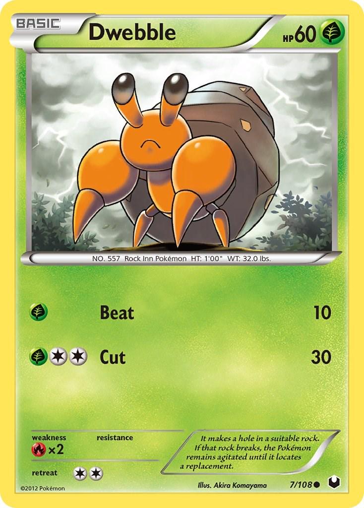Dwebble #7 Pokemon Dark Explorers