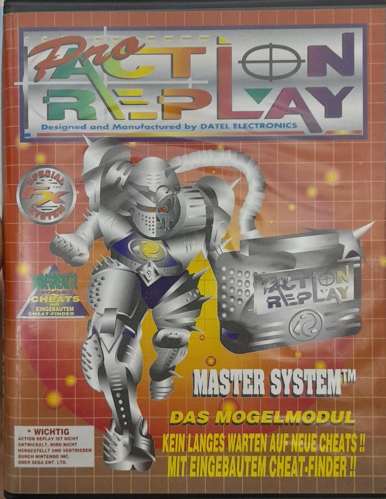Pro Action Replay PAL Sega Master System