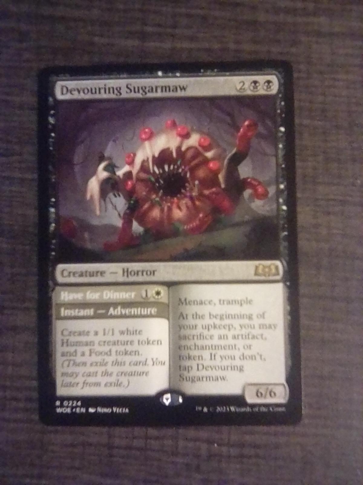 Devouring Sugarmaw // Have for Dinner #288 Magic Wilds of Eldraine
