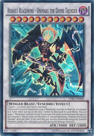 Assault Blackwing - Onimaru the Divine Thunder TDIL-EN049 YuGiOh The Dark Illusion